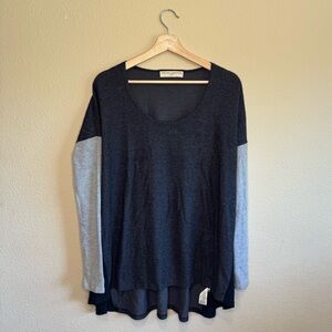 Urban Outfitters sweater womens small patchwork long sleeve grey